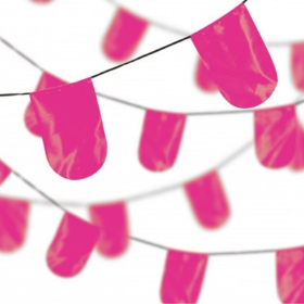 ریسه ساتن بدون نوشته - سرخابی