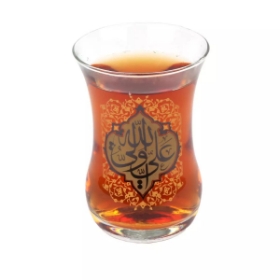 استکان کمر باریک طرح علی ولی الله- غدیر