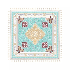 سفره سپاس چهار نفره - 120*120سانتی متر - طرح ختایی
