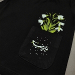 تصویر  بلوز آستین بلند  مشکی طرح یا زینب