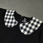 تصویر  پیراهن دامنی چهارخانه مشکی