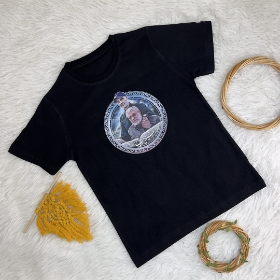 تصویر   تیشرت مشکی طرح حاج قاسم یجمعنا جوان