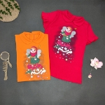 تصویر  تیشرت دخترانه یقه ب ب  طرح دخترها فرشته اند