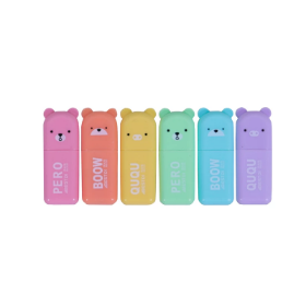 تصویر  ماژیک علامت زن 5 رنگ دارای جعبه طرح تدی