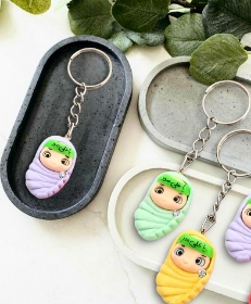 تصویر  جاسوئیچی عروسکی طرح یا علی مدد - دخترانه