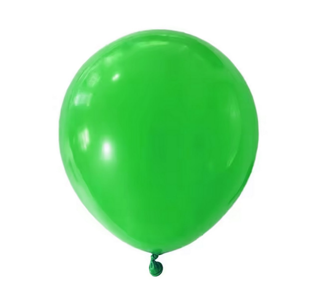 تصویر  بادکنک سبز بدون نوشته - بسته 10 عددی