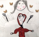 تصویر  پروانه چوبی تزیینی / بسته 30 عددی