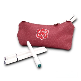 تصویر  جامدادی پارچه ای طرح امیری به غیر حیدر نیست - قرمز