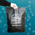 کیسه ای پارچه ای محرم طرح مرغ دلم به عشق شما پرکشیده است - سایز سه: 30*40