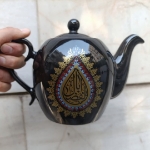 قوری مشکی طرح یا اباعبدالله - یا ابالفضل - محرم