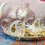 استکان دسته دار طرح ان الحسین مصباح الهدی - محرم