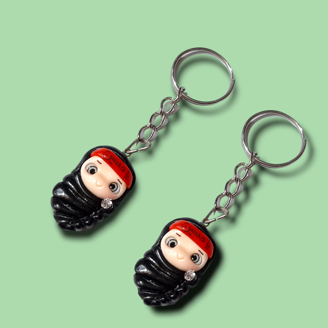 تصویر  جاسوئیچی عروسکی طرح یا حسین/ دخترانه