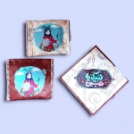 تصویر  جانماز جیبی دخترانه طرح های محرمی/ مخمل 