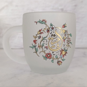 لیوان مات دسته دار طرح یا حسین- محرم