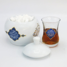 طرح و مدل قندان مذهبی چینی طرح یا حسین ابن علی الشهید | دیدار