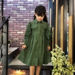 تصویر  پیراهن دخترانه / سبز