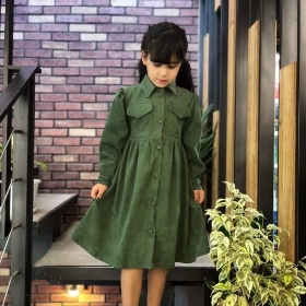 تصویر  پیراهن دخترانه / سبز