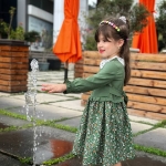 تصویر  پیراهن دخترانه / سبز