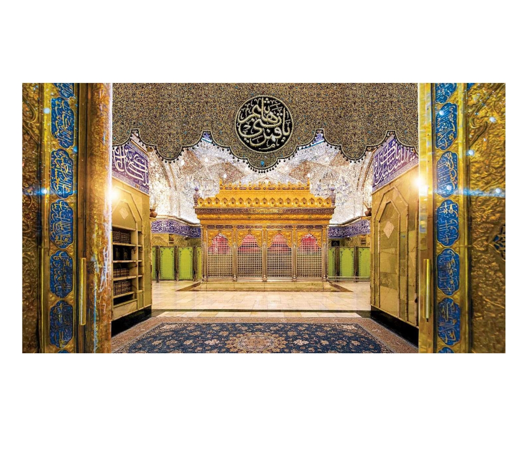 کتیبه تصویری ضریح حضرت عباس - 125*70