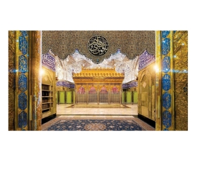کتیبه تصویری ضریح حضرت عباس - 125*70