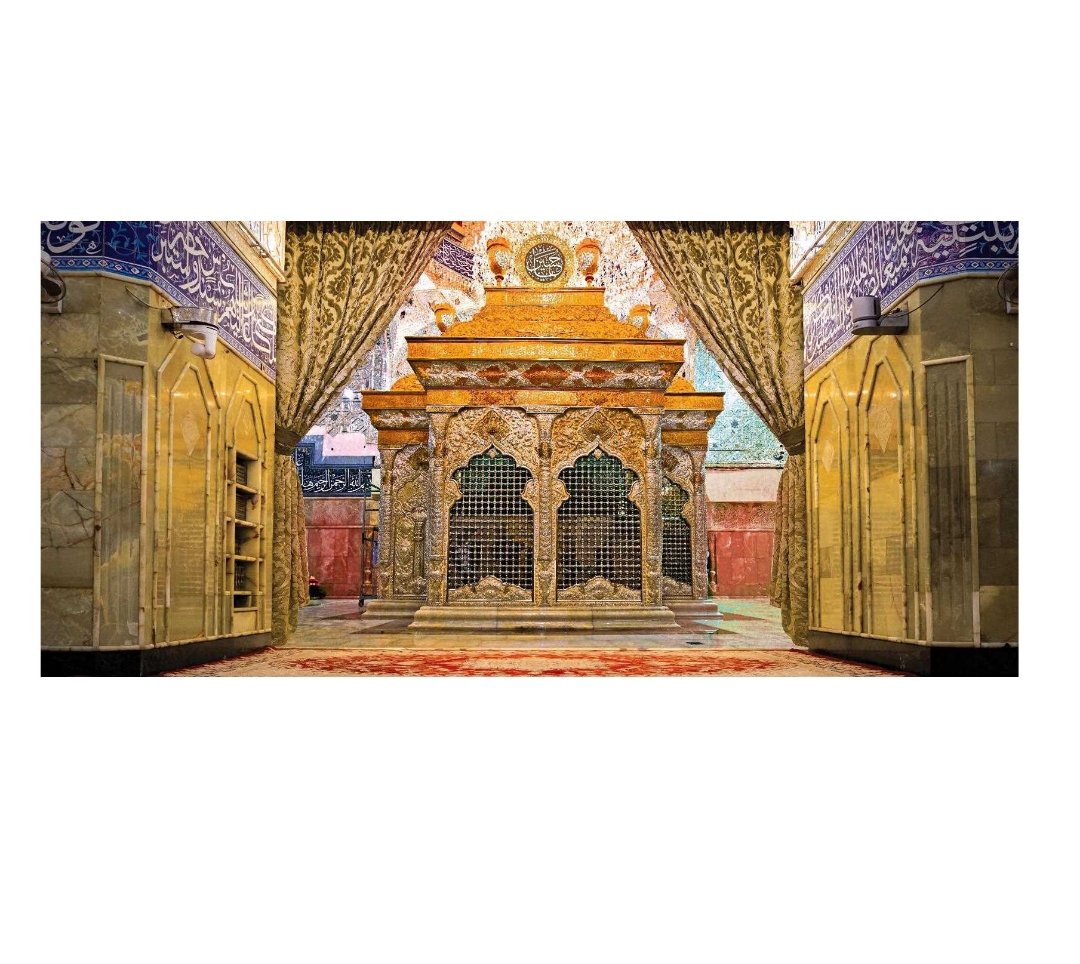 تصویر  کتیبه تصویری ضریح حرم امام حسین - 175*50
