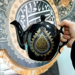 قوری مشکی طرح یا اباعبدالله - یا ابالفضل - محرم