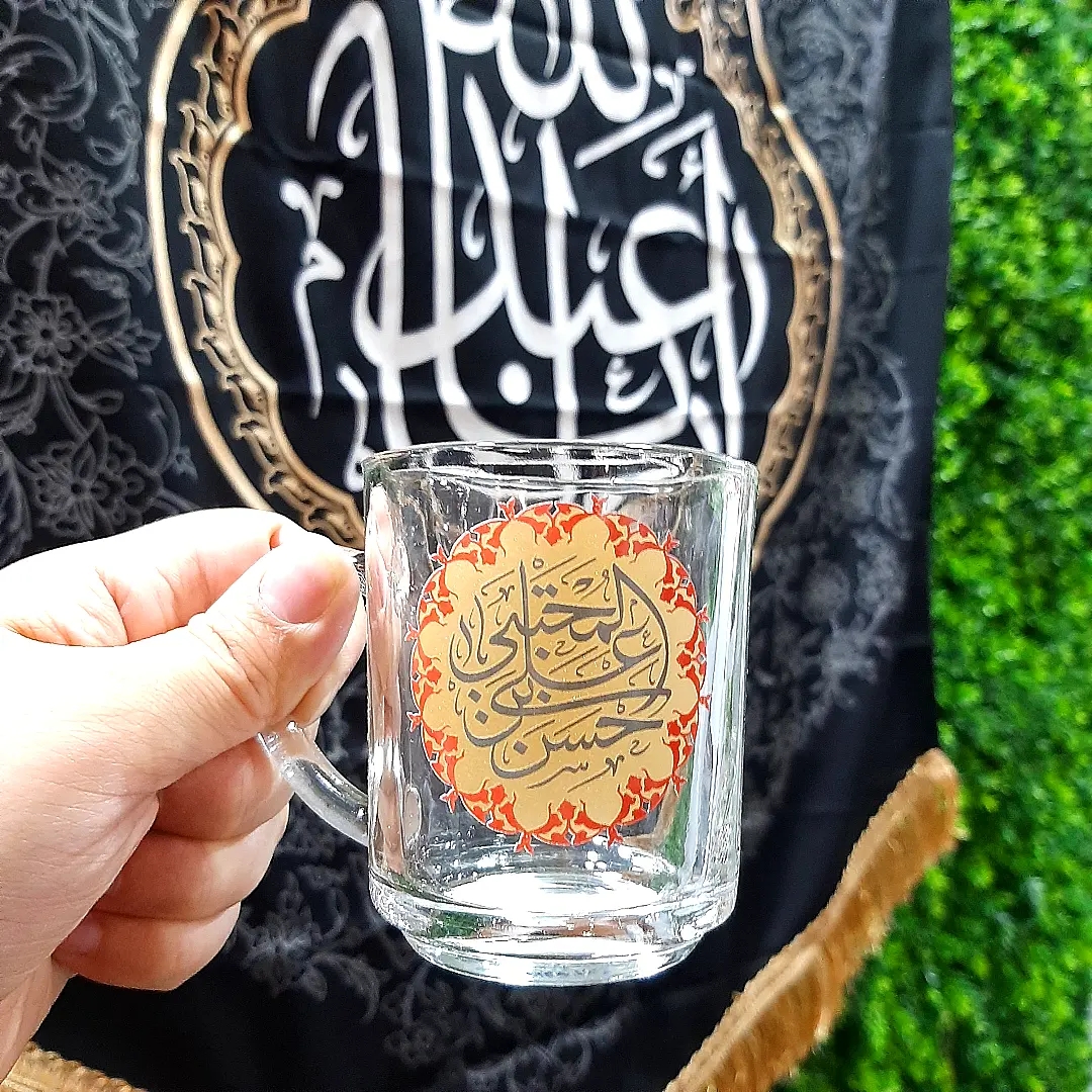 لیوان دسته دار طرح امام حسن المجتبی - رمضان