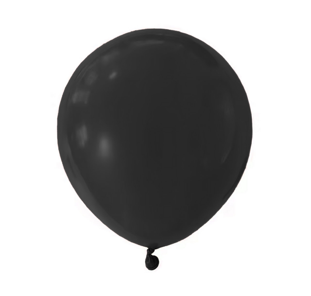 تصویر  بادکنک مشکی بدون نوشته - بسته 10 عددی