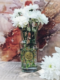 تصاویر گلدان بلور طرح یا اباصالح المهدی 16 سانتی نیمه شعبان | فروشگاه دیدار