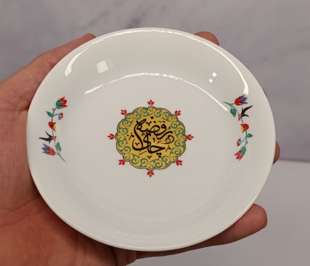 خرید نعلبکی چینی طرح چای روضه | فروشگاه فرهنگی دیدار