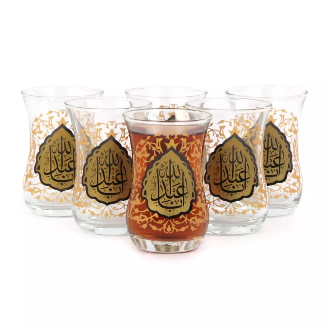 استکان کمر باریک طرح اباعبدالله - محرم