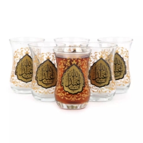 استکان کمر باریک طرح اباعبدالله - محرم