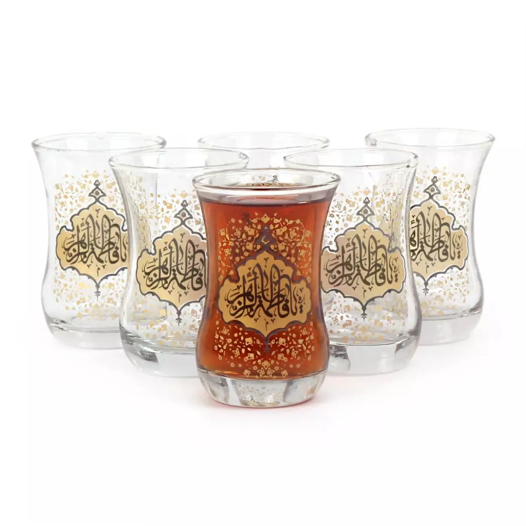 استکان کمر باریک طرح یا فاطمه الزهرا  - فاطمیه