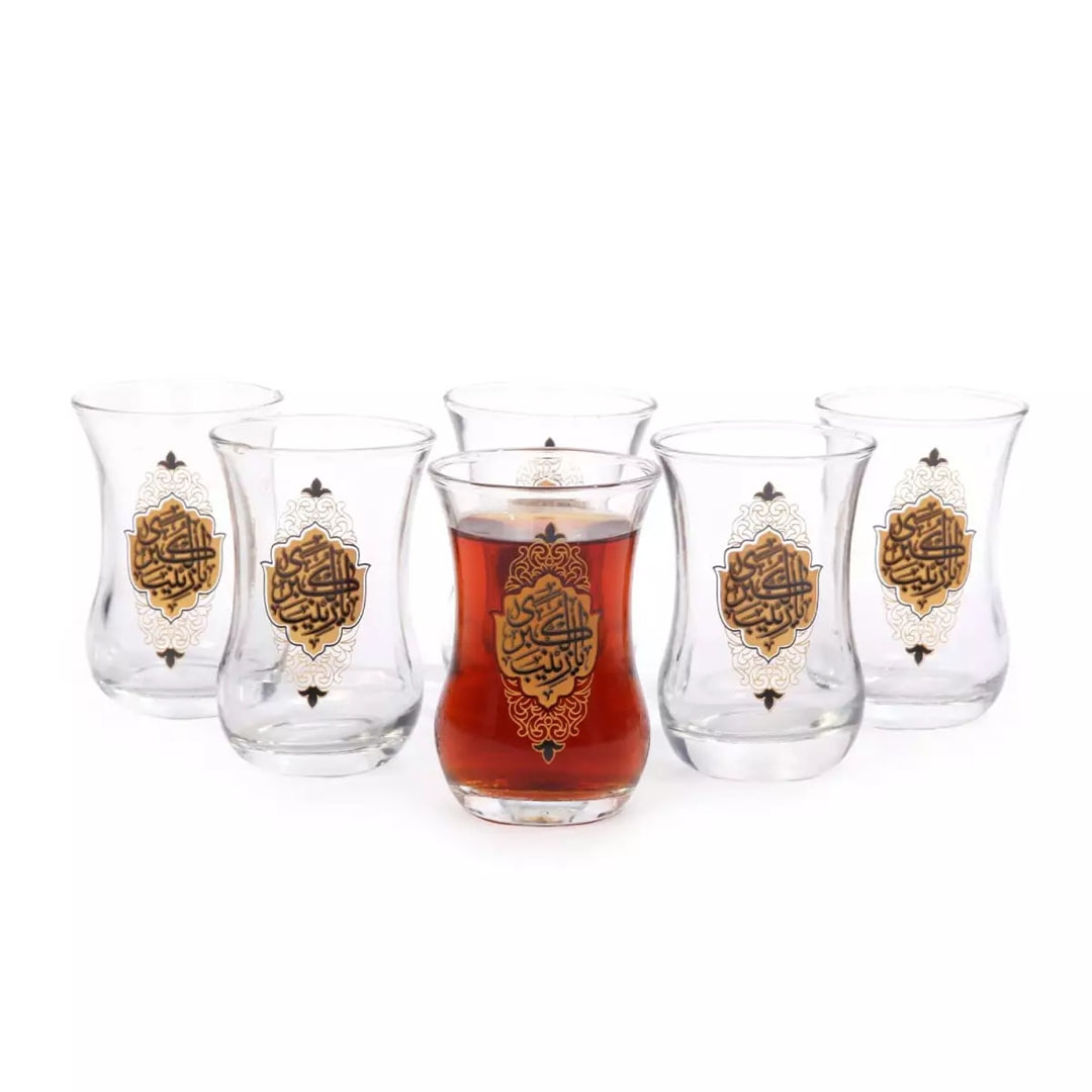 استکان کمر باریک طرح یا زینب کبری - محرم