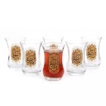 استکان کمر باریک طرح  نجات اهل عالم با حسین است - محرم