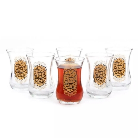 استکان کمر باریک طرح  نجات اهل عالم با حسین است - محرم