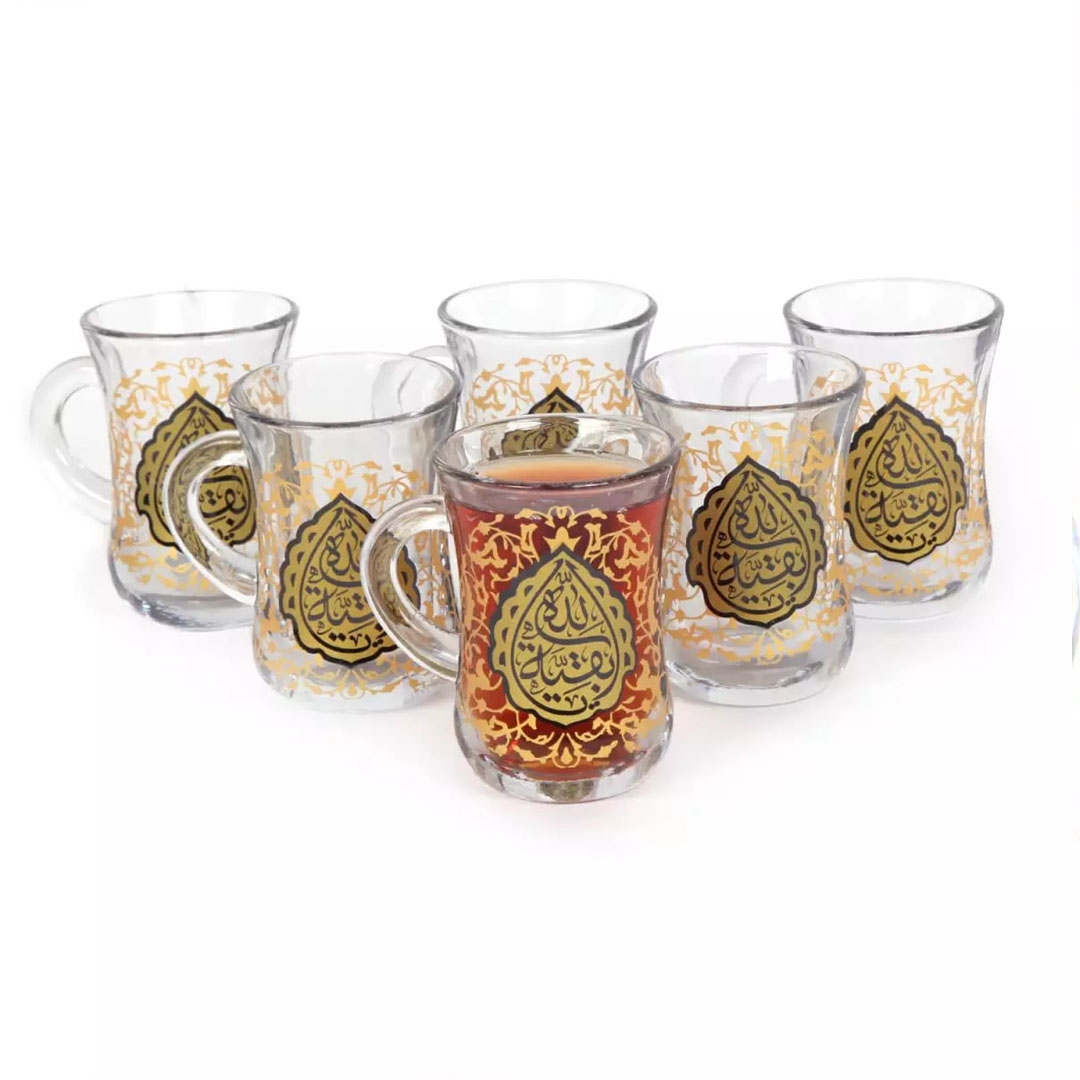 استکان کمر باریک دسته دار طرح بقیه الله - نیمه شعبان