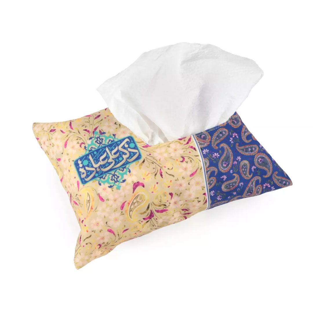 کاور دستمال کاغذی مخمل ذکر علی عباده