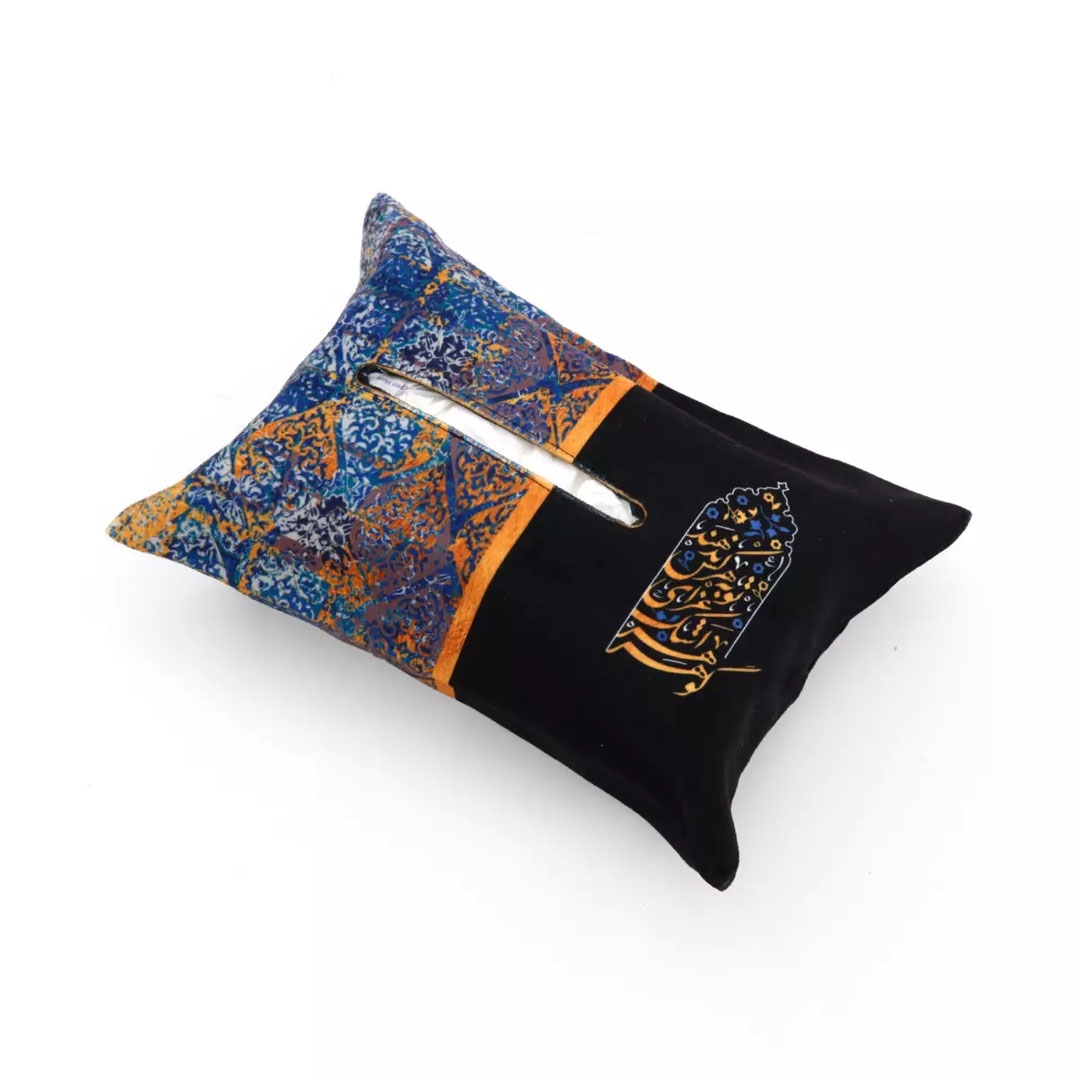 تصویر  کاور دستمال کاغذی مخمل گوهر اشک عزای تو به هر کس ندهد