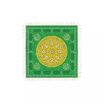 سفره سپاس چهار نفره رنگ سبز - 70*70سانتی متر