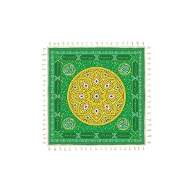 سفره سپاس چهار نفره رنگ سبز - 70*70سانتی متر