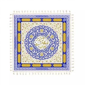 سفره سپاس چهار نفره طرح شمسه - 100*100سانتی متر