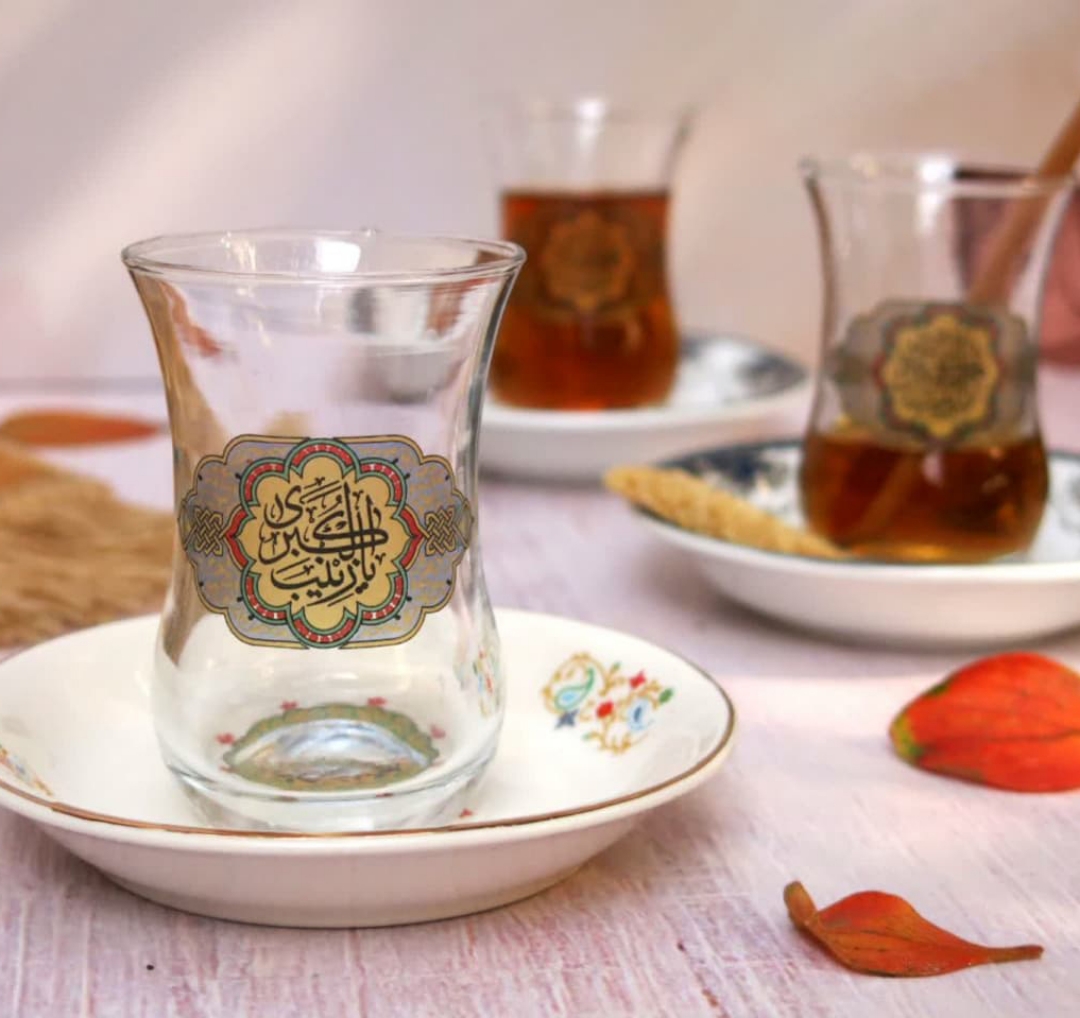 استکان کمر باریک طرح یا زینب کبری - محرم