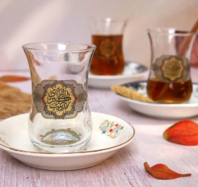 استکان کمر باریک طرح یا زینب کبری - محرم