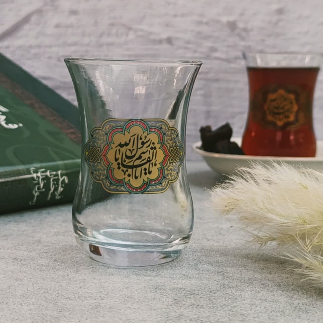 استکان کمر باریک طرح یا ابا القاسم یا رسول الله - مبعث