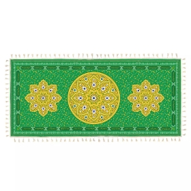 سفره سپاس هشت نفره - رنگ سبز - 120*270 سانتی متر