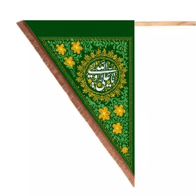 تصویر  پرچم طرح یا علی ولی الله علیه السلام - 140*100