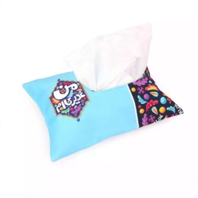 کاور دستمال کاغذی مخمل من غدیری ام - آبی