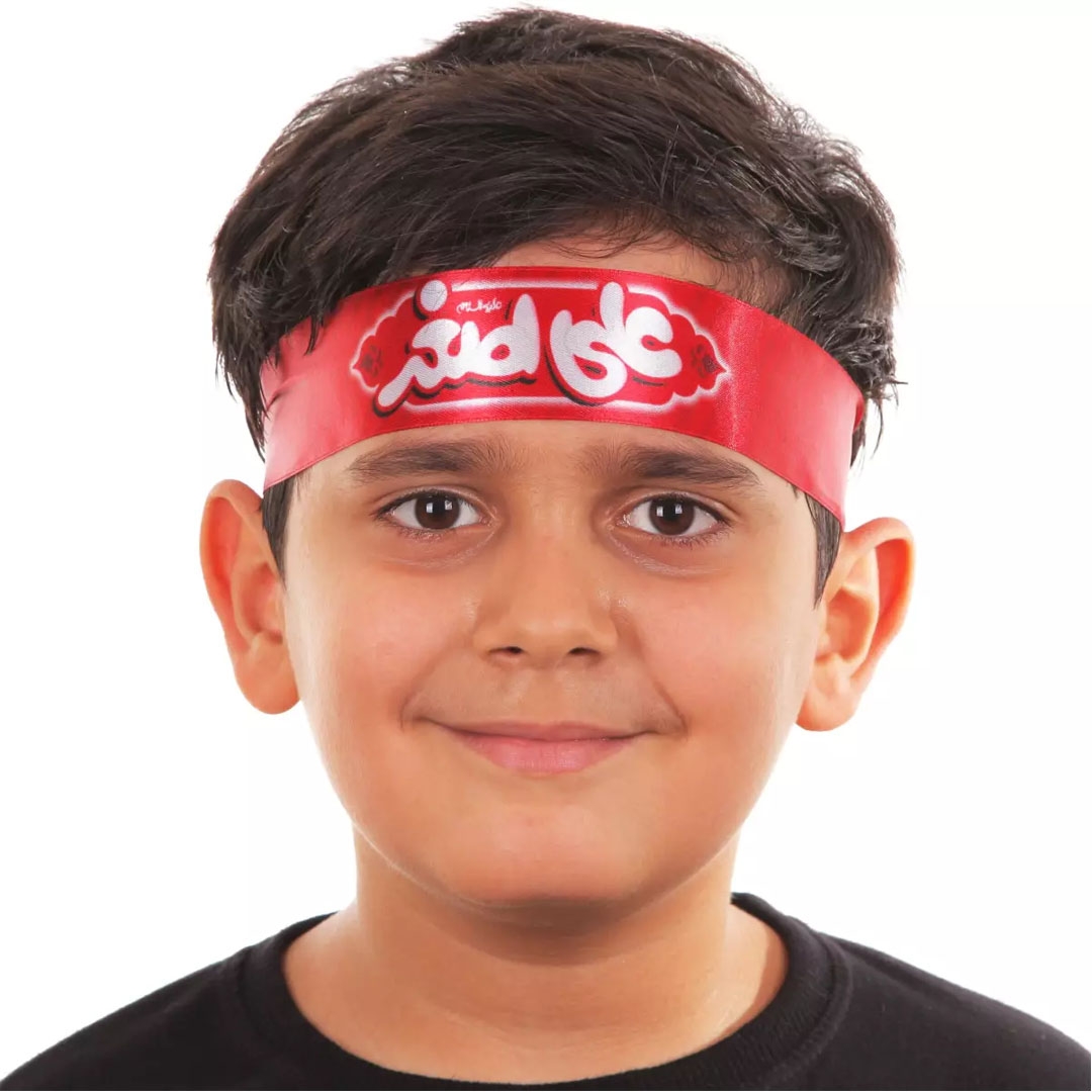 سربند طرح یا علی اصغر - قرمز