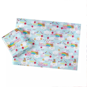 کاغذ کادو صدفی ضد آب طرح امام زمان مهربونم من با کارهای خوبم دوست شما می مونم